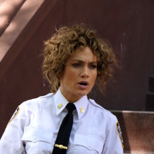 Jennifer Lopez sur le tournage de "Shades of Blue" à New York, le 22 mai 2017. © CPA/Bestimage