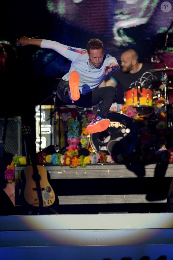 Chris Martin du groupe Coldplay - Attentat de Manchester : 'One Love Manchester', concert exceptionnel organisé au profit des familles des victimes à Manchester le 4 juin 2017 © DaveHogan For OneLoveManchester/GoffPhotos.com via Bestimage