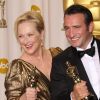 Jean Dujardin et Meryl Streep lors des Oscars le 26 février 2012
