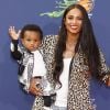 Ciara et son fils Future Zahir Wilburn au "Nickelodeon Kid's Choice Sports Awards" à Westwood. Le 16 juillet 2015