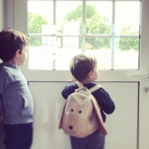 Mathieu Johann partage une photo de ses fils Louis et Marin sur Instagram le 7 juin 2017.