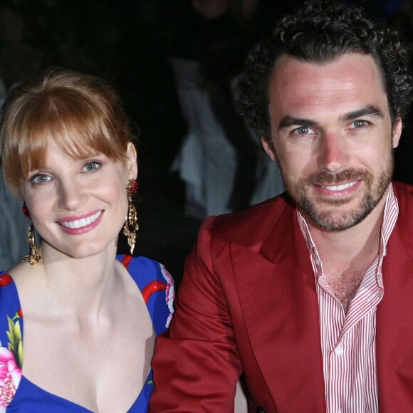 Jessica Chastain et Gian Luca Passi de Preposulo - People au 12ème Festival du film "Ischia Global Film Music Festival", le 12 juillet 2014.
