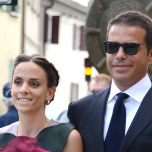 Maria Vittoria Caovilla et son mari Edoardo Caovilla - Les invités arrivent au mariage de Jessica Chastain et de Gian Luca Passi de Preposulo à la Villa Tiepolo Passi à Trévise en Italie le 10 juin 2017