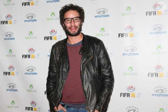 Manu Levy - Soirée de lancement du jeu vidéo "FIFA 2016" au Faust à Paris, le 21 septembre 2015