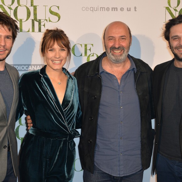 François Civil, Ana Girardot, Cédric Klapisch et Pio Marmaï - Avant-première du film "Ce qui nous lie" de C. Klapisch au cinéma UGC Normandie à Paris, le 12 juin 2017. © Veeren/Bestimage