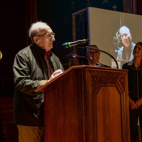 Jean-Claude Milner, Charlotte Casiraghi, Joseph Cohen - Cérémonie de clôture des "Rencontres Philosophiques de Monaco" au Musée Océanographique à Monaco, le 8 juin 2017. Christian Alminana/Montblanc via Bestimage 