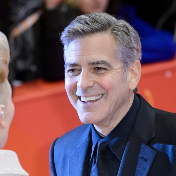 Tilda Swinton, George Clooney - Tapis rouge du film "Hail Caesar!" lors du 66e Festival International du Film de Berlin, la Berlinale, le 11 février 2016.