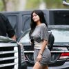 Kylie Jenner quitte le tournage du clip vidéo de son compagnon T. Scott à Miami, Floride, Etats-Unis, le 7 juin 2017.