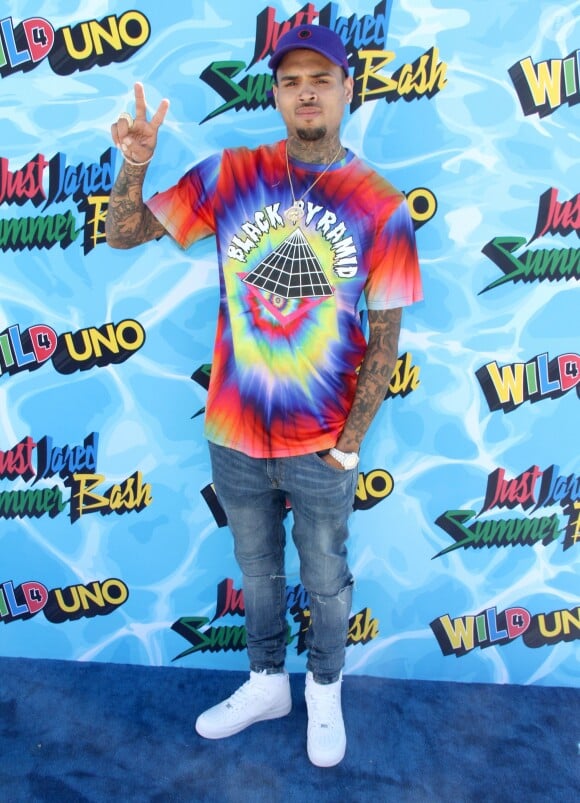 Chris Brown lors de la soirée "Just Jared Summer Bash" à Los Angeles le 13 aout 2016.