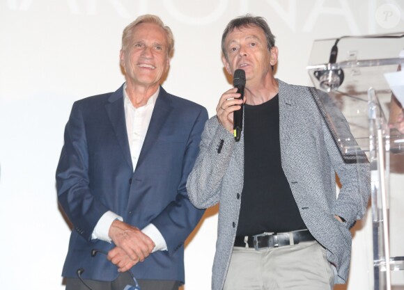 Randal Kleiser, Pierre Lemaitre lors de la cérémonie d'ouverture du 6ème "Champs Elysées Film Festival" au cinéma Gaumont Marignan à Paris, le 15 juin 2017. © CVS/Bestimage