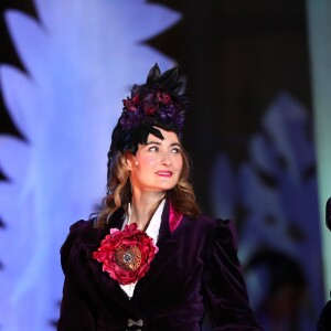 Christine Tocci, Matthieu Lécroart - Opéra "Les Noces de Figaro" mis en scène par l'actrice J. Gayet lors de la 17e édition d'Opéra en Plein Air au Domaine Départemental de Sceaux le 14 juin 2017. © Cyril Moreau/Bestimage