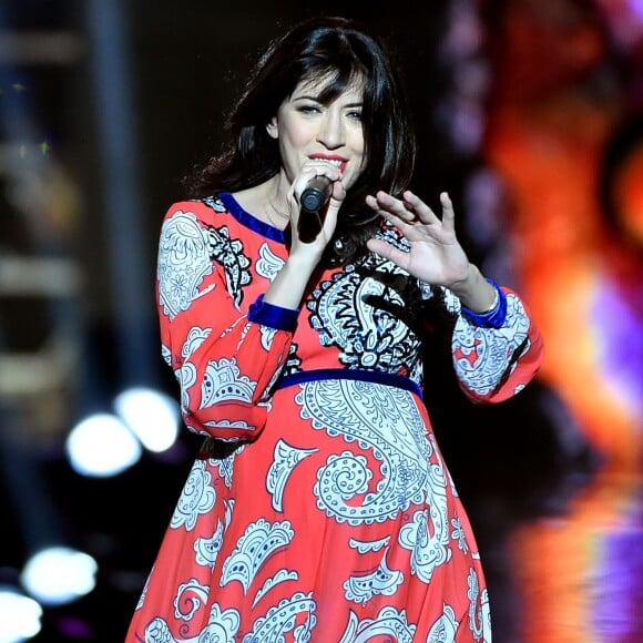 Exclusif - Nolwenn Leroy enceinte - Emission "La chanson de l'année fête la musique" dans les arènes de Nîmes, diffusée en direct sur TF1 le 17 juin 2017. © Bruno Bebert/Bestimage