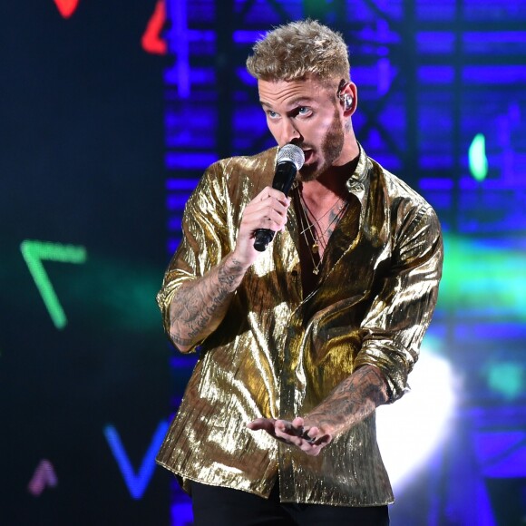 Exclusif - M Pokora (Matt Pokora) - Emission "La chanson de l'année fête la musique" dans les arènes de Nîmes, diffusée en direct sur TF1 le 17 juin 2017. Pour la treizième édition de La Chanson de L'année, c'est l'artiste Amir avec son titre "On dirait" qui a été plébiscité par les votes du public. © Bruno Bebert/Bestimage