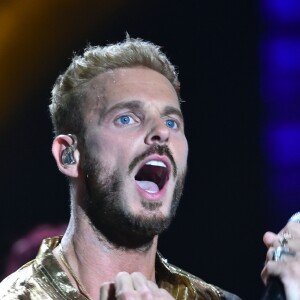 Exclusif - M Pokora (Matt Pokora) - Emission "La chanson de l'année fête la musique" dans les arènes de Nîmes, diffusée en direct sur TF1 le 17 juin 2017. Pour la treizième édition de La Chanson de L'année, c'est l'artiste Amir avec son titre "On dirait" qui a été plébiscité par les votes du public. © Bruno Bebert/Bestimage