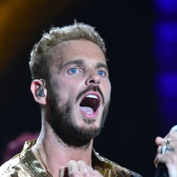 Exclusif - M Pokora (Matt Pokora) - Emission "La chanson de l'année fête la musique" dans les arènes de Nîmes, diffusée en direct sur TF1 le 17 juin 2017. Pour la treizième édition de La Chanson de L'année, c'est l'artiste Amir avec son titre "On dirait" qui a été plébiscité par les votes du public. © Bruno Bebert/Bestimage