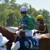 Le jockey Cristian Demuro - 168e Prix de Diane Longines à l'hippodrome de Chantilly, France, le 18 juin 2017. © Giancarlo Gorassini/Bestimage "