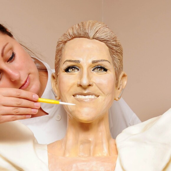 Statue de cire de Céline Dion réalisée pour les 10 ans de l'02 Arena à Londres.