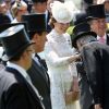 Kate Catherine Middleton, duchesse de Cambrtidge - La famille royale d'Angleterre au premier jour des courses hippiques à Ascot. Le 20 juin 2017