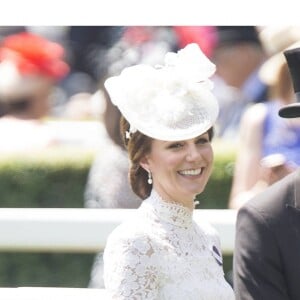 Catherine (Kate) Middleton, duchesse de Cambridge, Le prince William, duc de Cambridge - La famille royale d'Angleterre lors de la première journée des courses hippiques "Royal Ascot" le 20 juin 2017.