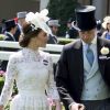 le prince William, duc de Cambridge, Duke of Cambridge, Catherine (Kate) Middleton, duchesse de Cambridge - La famille royale d'Angleterre lors de la première journée des courses hippiques "Royal Ascot" le 20 juin 2017.