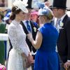 Catherine (Kate) Middleton, duchesse de Cambridge, Zara Phillips (Zara Tindall), le prince William, duc de Cambridge - La famille royale d'Angleterre lors de la première journée des courses hippiques "Royal Ascot" le 20 juin 2017.