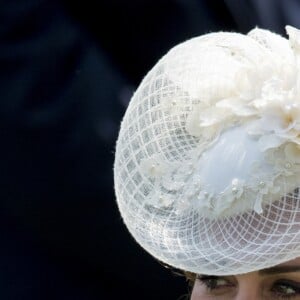 Catherine (Kate) Middleton, duchesse de Cambridge - La famille royale d'Angleterre lors de la première journée des courses hippiques "Royal Ascot" le 20 juin 2017.