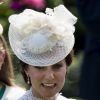 Catherine (Kate) Middleton, duchesse de Cambridge - La famille royale d'Angleterre lors de la première journée des courses hippiques "Royal Ascot" le 20 juin 2017.