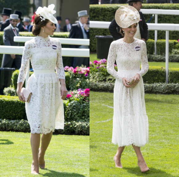 Kate Middleton en 2017 vs. Kate Middleton en 2016.