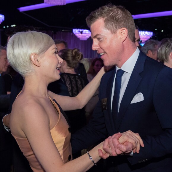 Michelle Williams et Kevin Walsh - People à la soirée Oscar Nominee Luncheon à l'hôtel Beverly Hilton à Beverly Hills, le 6 février 2017.