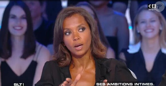 Karine Le Marchand répond aux rumeurs la disant "princesse" capricieuse sur le tournage de L'amour est dans le pré, dans Salut les terriens ! sur C8 le 24 juin 2017.