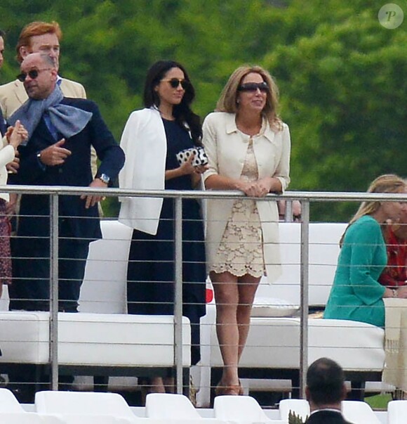 Meghan Markle était présente à Ascot le 7 mai 2017 pour voir son compagnon le prince Harry disputer un tournoi de polo.
