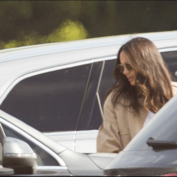 Meghan Markle était présente à Ascot le 7 mai 2017 pour voir son compagnon le prince Harry disputer un tournoi de polo.