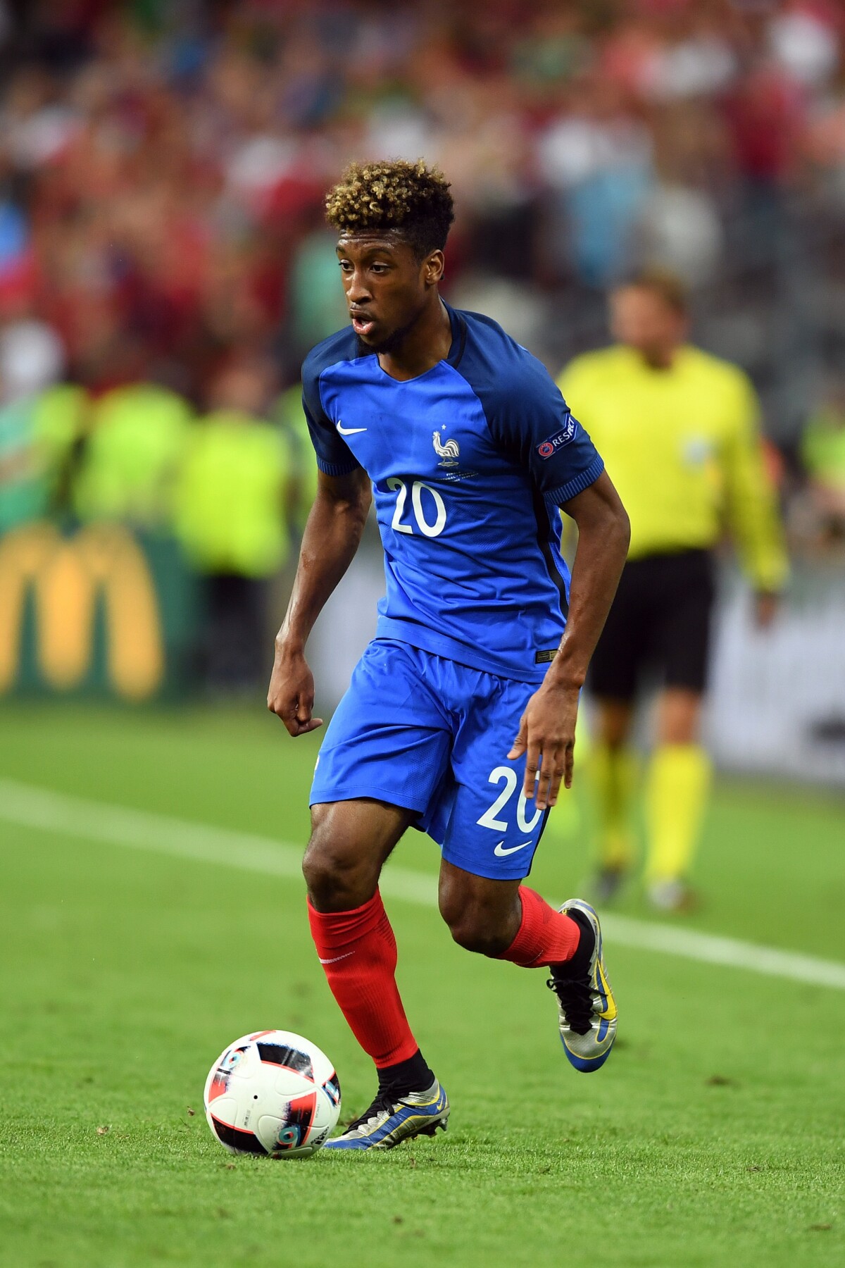 Photo Kingsley Coman lors de la finale de l'Euro 2016 opposant la