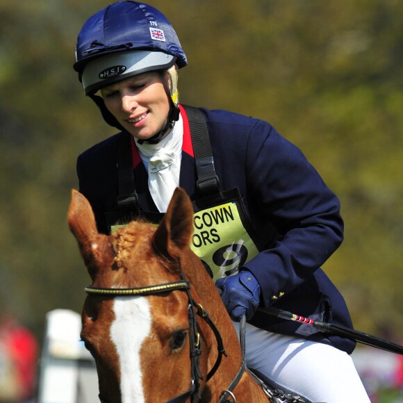 Zara Phillips et Toytown lors d'un concours complet en avril 2009. Toytown est mort à l'âge de 24 ans le 27 juin 2017.