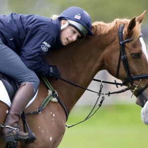 Zara Phillips et son cheval Toytown en 2009 lors du concours complet de Badminton. Toytown est mort à l'âge de 24 ans le 27 juin 2017.
