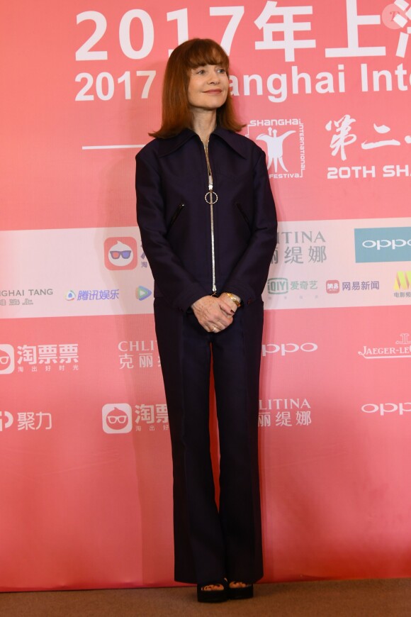 Isabelle Huppert lors de la 20e édition du festival du film de Shanghai, Chine, le 26 juin 2017. © TPG/Zuma Press/Bestimage