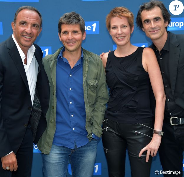 Exclusif - Nikos Aliagas, Thomas Sotto, Natacha Polony et Raphaël Enthoven à la conférence de rentrée de la radio Europe 1 au Musée Maillol à Paris le 13 septembre 2016. © Giancarlo Gorassini / Bestimage