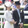 La duchesse Catherine de Cambridge et le prince William au Royal Ascot le 20 juin 2017.