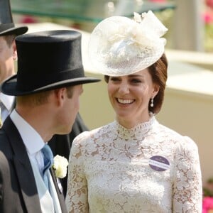 La duchesse Catherine de Cambridge et le prince William au Royal Ascot le 20 juin 2017.