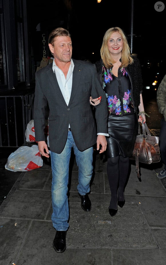 Sean Bean et sa compagne Ashley à Londres. Le 15 novembre 2013