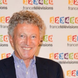 Nelson Monfort lors du photocall de la présentation de la nouvelle dynamique 2017-2018 de France Télévisions. Paris, le 5 juillet 2017. © Guirec Coadic/Bestimage