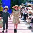 Défilé de mode "Bonpoint", collection printemps-été 2018, au Jardin des Plantes à Paris. Le 5 juillet 2017. © Giancarlo Gorassini/Bestimage