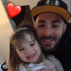 Karim Benzema fête les 3 ans de sa fille Melia, sur Twitter, le 3 février 2017.
