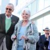 Stan Lee avec sa femme Joan lors de l'inauguration de son étoile sur le Hollywood Walk of Fame le 4 janvier 2011. Joan Lee est morte le 6 juillet 2017 à Los Angeles, à l'âge de 93 ans.