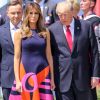 Donald et Melania Trump en visite à Varsovie, le 6 juillet 2017.
