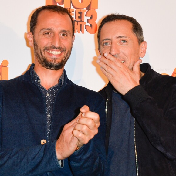 Arié Elmaleh (Voix de Dru) et son frère Gad Elmaleh (Voix de Gru) - Avant-première du film d'animation "Moi Moche et Méchant 3" au cinéma Gaumont Champs-Elysées Marignan à Paris, France, le 27 juin 2017. © Coadic Guirec/Bestimage