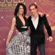 Sylvie Ortega Munos et Ludovic Chancel - Cérémonie des "Gold prix de la TNT 2016" au Théâtre Bobino à Paris le 6 juin 2016. © Perusseau/Veeren/Bestimage