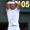 Rafael Nadal éliminé par le Luxembourgeois Gilles Muller lors des huitièmes de finale de Wimbledon, à Londres, le 10 juillet 2017.