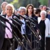 Michel Legrand lors de la cérémonie d'hommage aux victimes de l'attentat du 14 juillet 2016 à Nice, le 14 juillet 2017. © Bruno Bébert/Bestimage