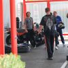 Exclusif - René-Charles Angélil (fils de Céline Dion) fait du karting avec ses amis à Cergy-Pontoise le 6 juillet 2017.